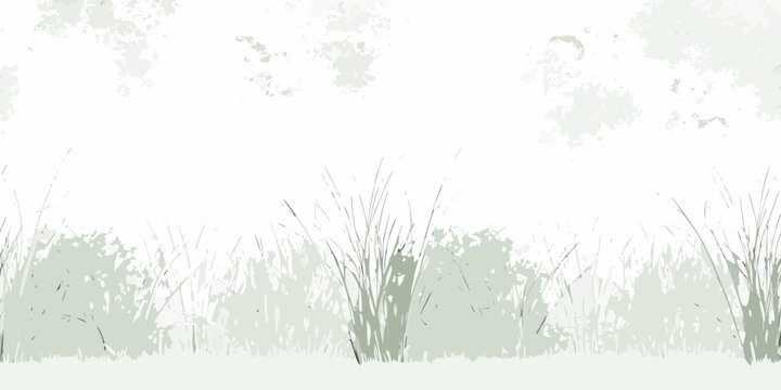 Subtle grassy field with a blurred muted and abstract background