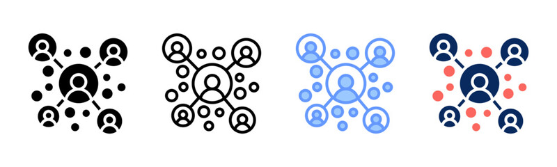 Buyer Group icon set multiple style collection