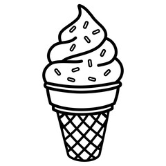 Soft Served Simple Illustration 