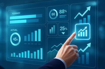 Modern Analytics Dashboard Visualizing Performance Metrics and Data Driven Business Growth