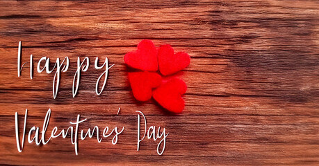 Valentine's Day love in a colorful card