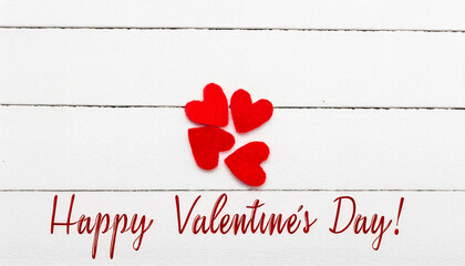 a white background with love hearts for Valentine's Day