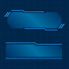 Futuristic technology interface elements icon sign design vector