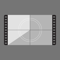 Film countdown cinematography icon sign design vector