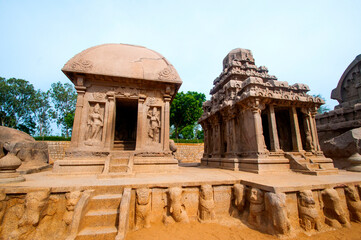 Panch Rathas Monolithic Temple, Mahabalipuram