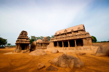 Panch Rathas Monolithic Temple, Mahabalipuram