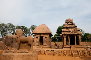 Panch Rathas Monolithic Temple, Mahabalipuram