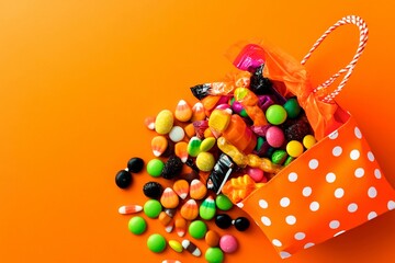 Variety of homemade gingerbread cookies with Halloween designs arranged on a dark background