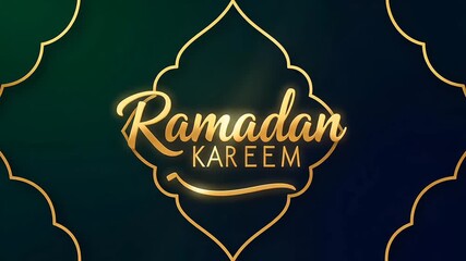 Ramadan Kareem greeting card with luxury background