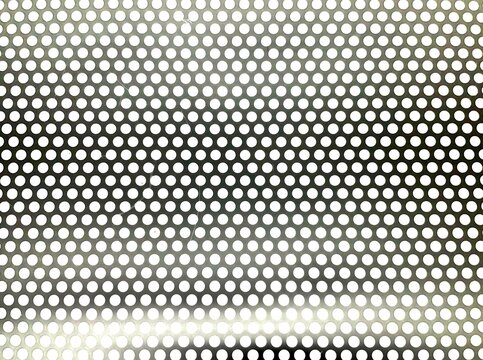 Light shining through dot pattern texture
