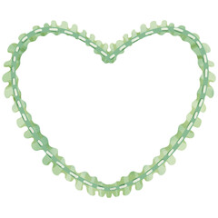 Hand-painted watercolor illustration of a bow frame.