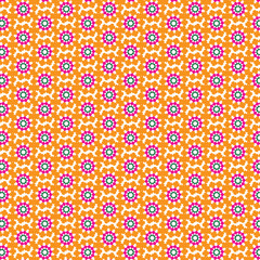 Print colorful Flower Background Design 