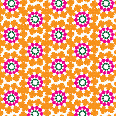Print  colorful Flower Design
