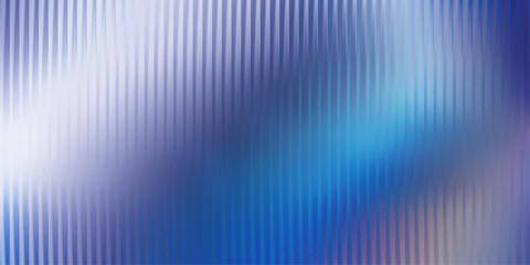 Vertical ribbed glass background, smooth navy blue gradient with white light reflection and soft optical distortion, corporate modern texture, vector illustration