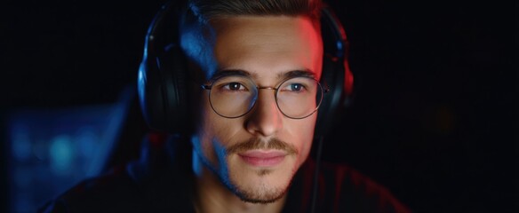 intense focused gamer engaging with enthusiastic followers during an online match