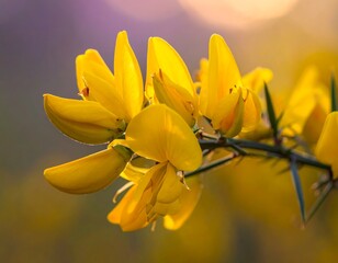 Close-up of bright yellow flowers blooming with sunlight