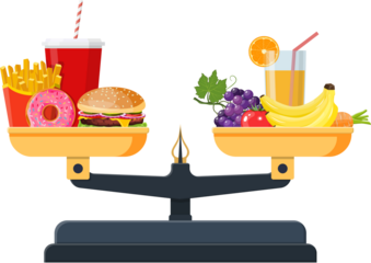 Concept of weight loss,