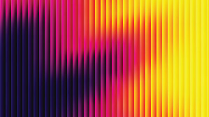 Glass ripple texture with dark gradient background and lilac light streaks. Futuristic distortion, moody abstract glow, reeded vertical blur. Vector illustration