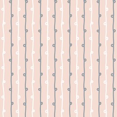 Seamless pastel pink and gray abstract line pattern background