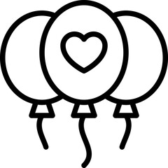 Love Balloons Icon