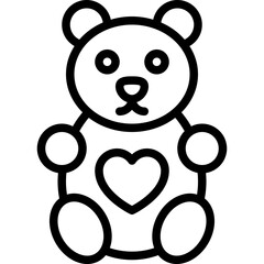 Teddy Bear Love Icon