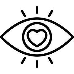 Love Eye Icon