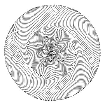 Infinite Illusion Cyclotron | Clean, isolated vector art for creative projects.