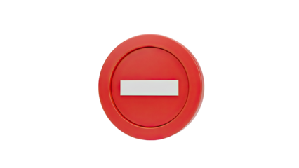 Do Not Enter Sign on transparent background