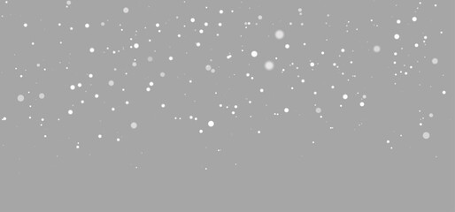 PNG White Snowflakes Falling on Transparent Background, Light Winter Snowfall Overlay with Frosty Air Effect for Seasonal, and Holiday Designs	