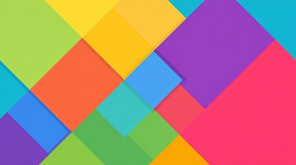 Geometric color block design element with abstract shapes, modern minimal composition, bold graphic pattern background and creative visual layout for branding, poster, web design concepts