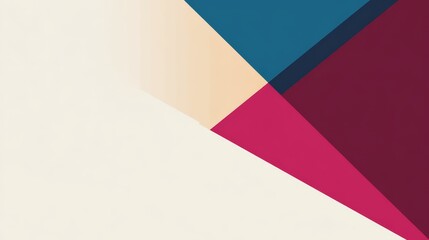 Geometric color block design element with abstract shapes, modern minimal composition, bold graphic pattern background and creative visual layout for branding, poster, web design concepts