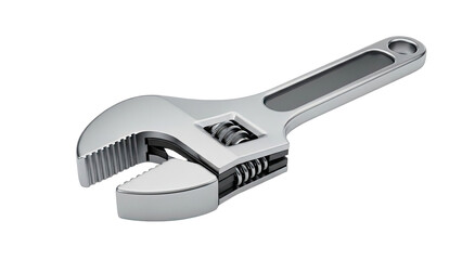 Adjustable Wrench Tool on transparent background
