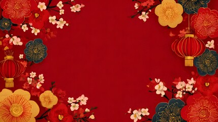 Copy space friendly new year festival background