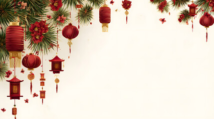 Copy space friendly new year festival background