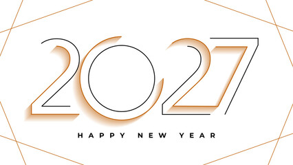 2027 Happy New Year Greeting Card © MH
