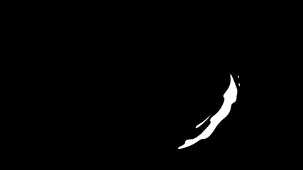 2d animation of path stream cartoon liquid splash in simple flat style. Set of motion element water, paint or juice isolated white, black and green background.