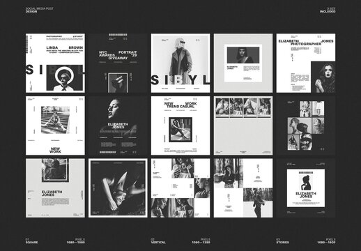 Social Media Post Layout Design Template