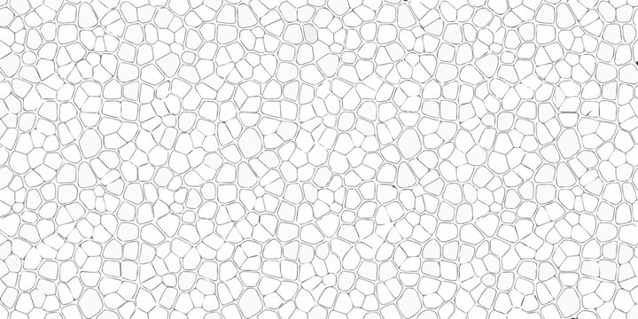 Intricate pattern of white stones creating a textured and organic surface