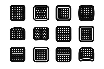 Mount air ridge arc icon tile bar icons slab support vector purifier