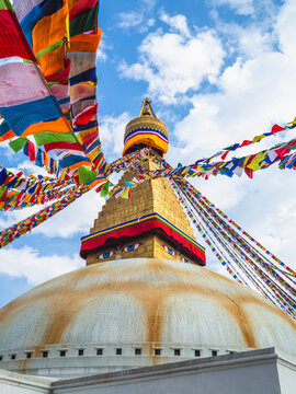 Boudha Stupa, aka Boudhanath, at Kathmandu in Nepal