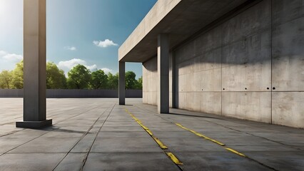 empty parking garage