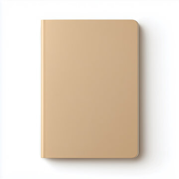 closed paper notebook, Minimalist A5 notebook featuring a smooth gold cover