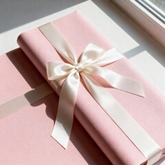 Elegant Blush Pink Valentine Gift Wrap