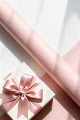 Elegant Blush Pink Valentine Gift Wrap