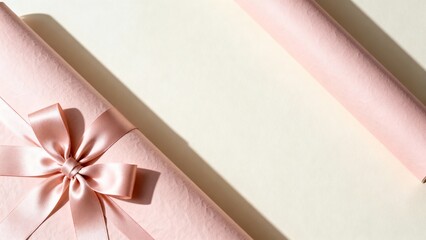 Elegant Blush Pink Valentine Gift Wrap