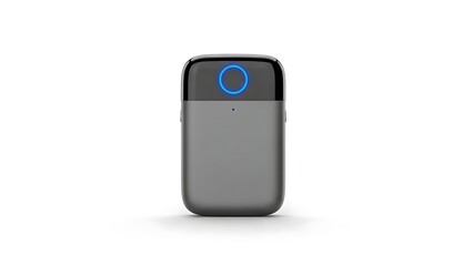 Portable power bank device with blue indicator light