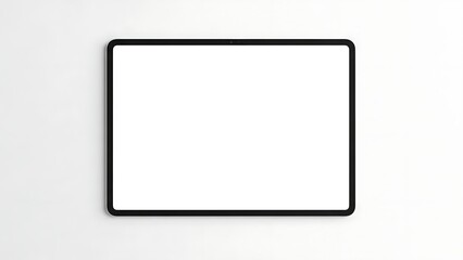 Fototapeta premium Modern digital tablet with blank screen on white background