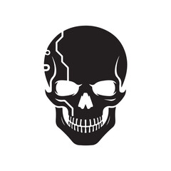 Obraz premium Cyber skull (4).eps