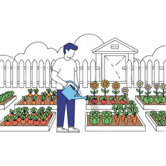 Vibrant Flat Color Illustration Elements Isolated