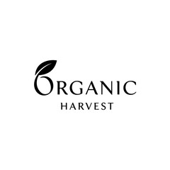 Obraz premium Organic harvest logo isolated on transparent background